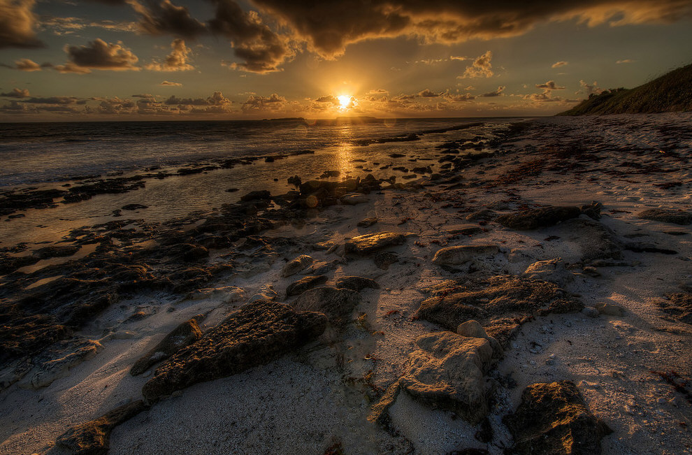 Закат на Багамах